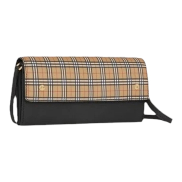 BURBERRY LEATHER CLUTCH BAG - COLOR BLACK - Picture 3 of 17